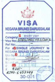 requirements for tourist visa in brunei
