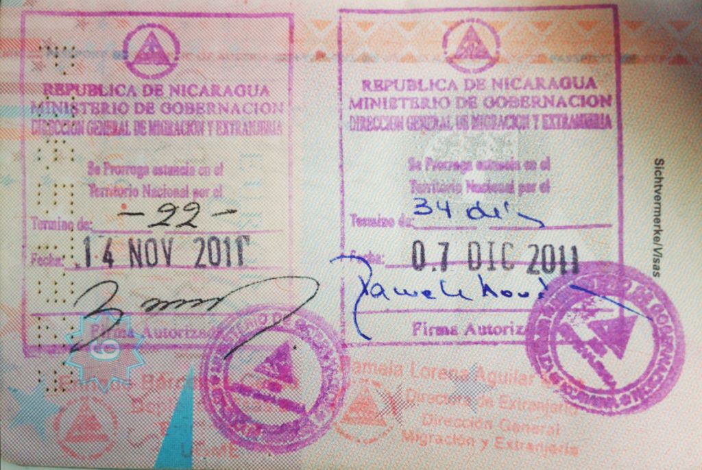 nicaragua tourist visa