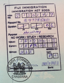 fiji tourist visa for pakistani