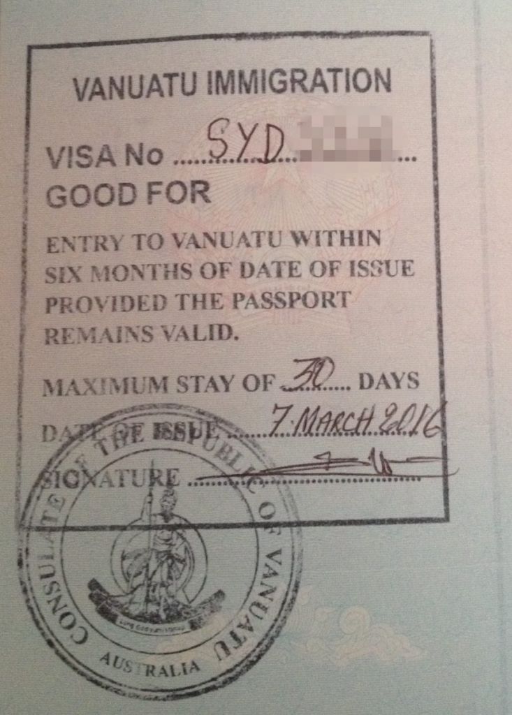 vanuatu tourist visa for indian